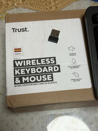 Pack Teclado y Ratón Inalámbrico Trust YMO II