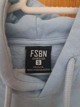 Sudadera Oversized Azul Claro