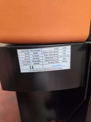 Barredora Industrial Autónoma Naranja