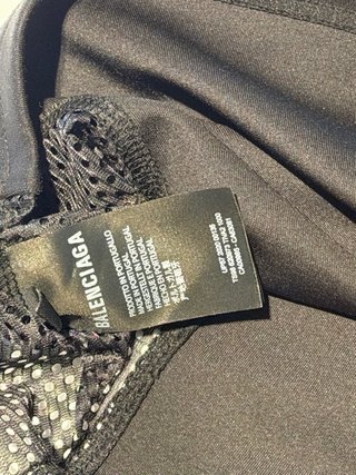 Camiseta Balenciaga Fútbol Negra