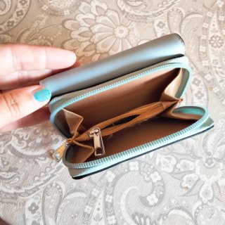 Cartera Dudlin Azul y Beige