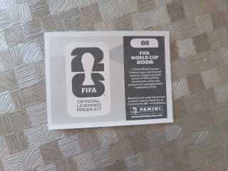 Cromo Panini Error Impreso Mundial 2026 Panini