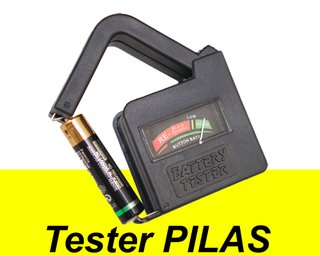 Comprobador / Tester de voltaje para Pilas