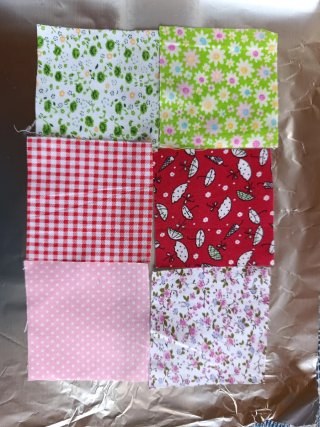 100 retales patchwork 10x10 cm