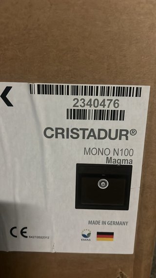 Fregadero gris mate 50x56cm con caja nuevo