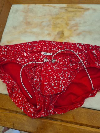 Bañador Lycra Rojo Estampado Talla L