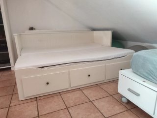 Estructura Diván HEMNES 3 cajones Blanco