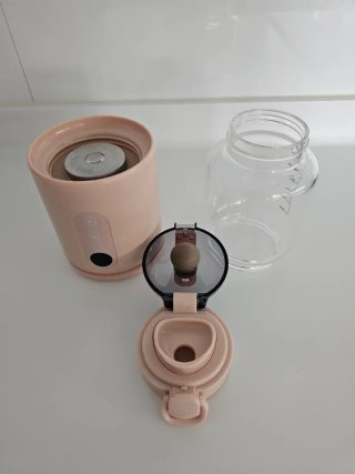 Calentador Biberones Portátil Rosa