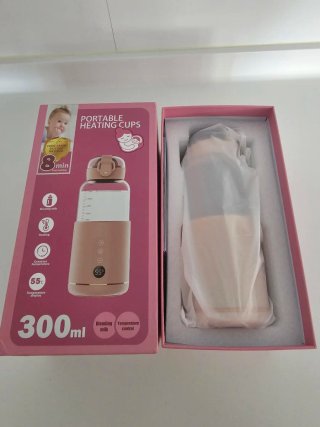 Calentador Biberones Portátil Rosa