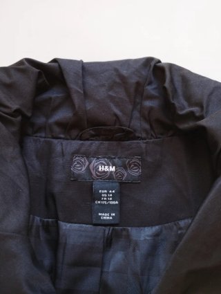 Chaqueta H&M Negra Corta Talla M