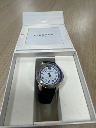 Reloj Viceroy Esfera Blanca y Correa Negra