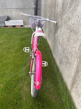 Bicicleta niña 20 rosa con cesta