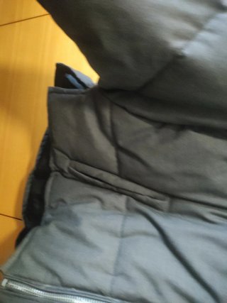 Chaqueta Zara Negra Cuello Oversize Cremallera