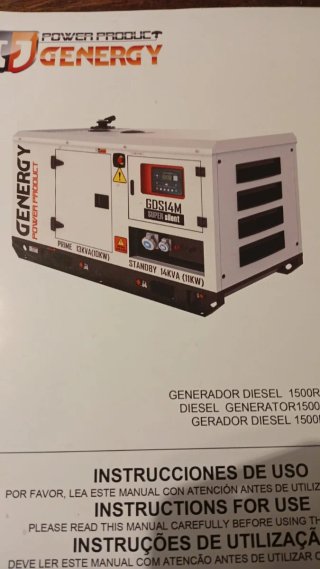 Generador Eléctrico GENERGY GDS14M