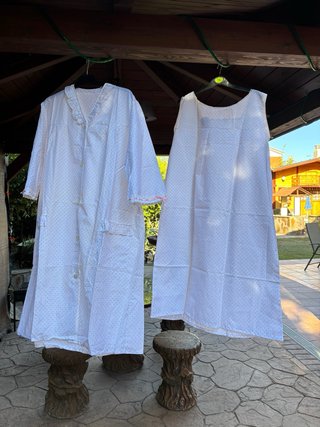 Conjunto Bata y Camisón Enka Terlenka Talla XXL