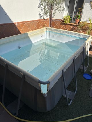 Piscina desmontable metal y plástico