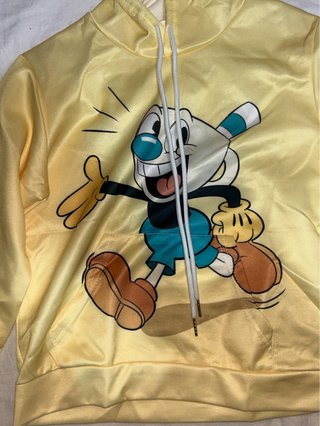 Sudadera niño Cuphead amarilla
