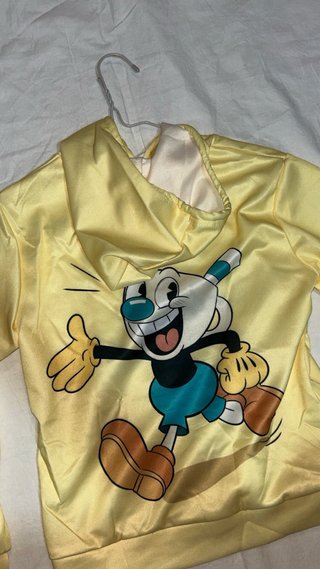 Sudadera niño Cuphead amarilla