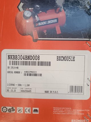 Compresor Black&Decker 1.5 HP