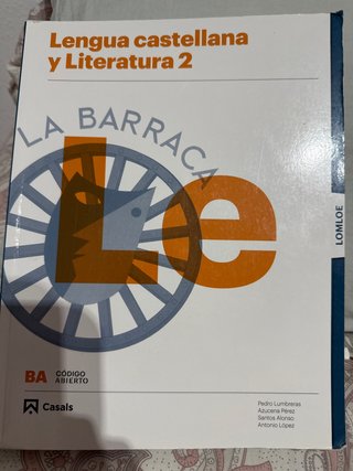Lengua castellana y literatura 2, Le Bachillerato