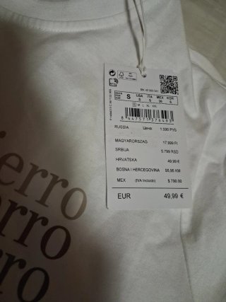 Camiseta Pedro del Hierro Talla S Blanca