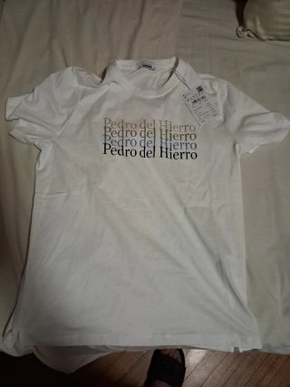 Camiseta Pedro del Hierro Talla S Blanca