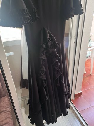 Vestido Flamenca Negro Volantes