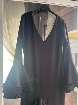Vestido Flamenca Negro Volantes