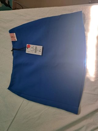 Falda azul Lefties talla S nueva con etiqueta