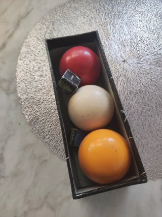 Bolas de billar francesas antiguas