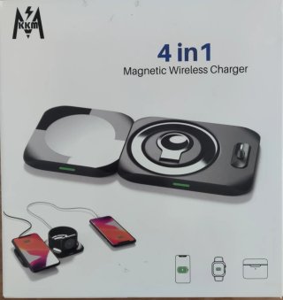 Cargador Inalámbrico Magnético KKM 4 en 1