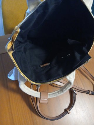 Bolso Mochila Tote Lona Amarillo