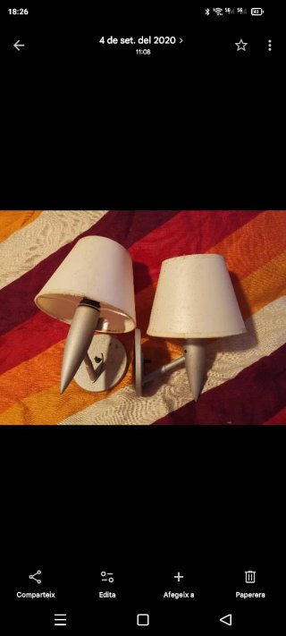 Coppia di applique Flos Luci Fair di Philippe Starck