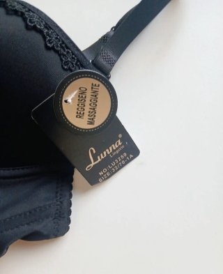 Sujetador push-up Lunna 85A negro con etiqueta