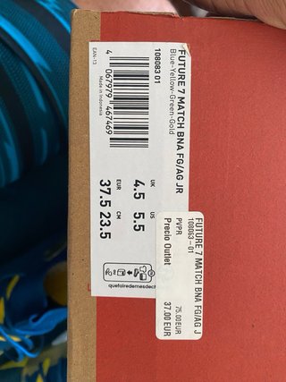 Zapatillas Fútbol Puma Azul/Amarillo