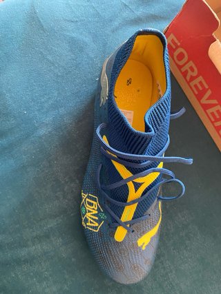 Zapatillas Fútbol Puma Azul/Amarillo