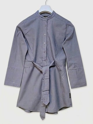 Camisa/vestido gris con cinturón