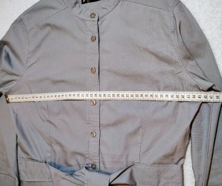Camisa/vestido gris con cinturón