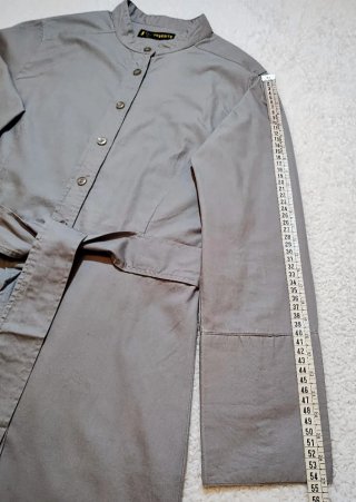 Camisa/vestido gris con cinturón