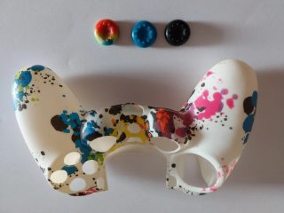 Cover personalizzata per controller PS4 con schizzi
