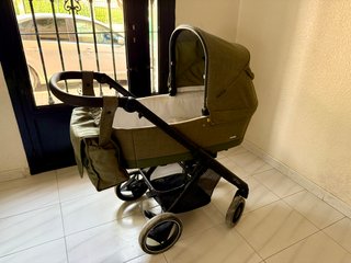 Carro Bebecar Silla, Capazo y Bolso Verde