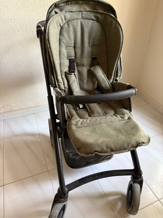 Carro Bebecar Silla, Capazo y Bolso Verde