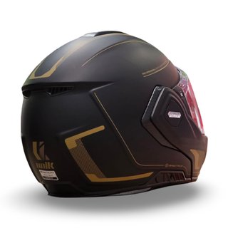 Casco Modular Unik Flip-Back Spectrum Negro Gold