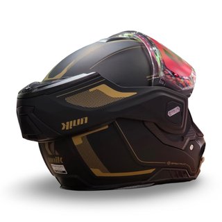 Casco Modular Unik Flip-Back Spectrum Negro Gold