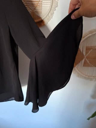 Blusa Zara Flamenca Negra Talla XS