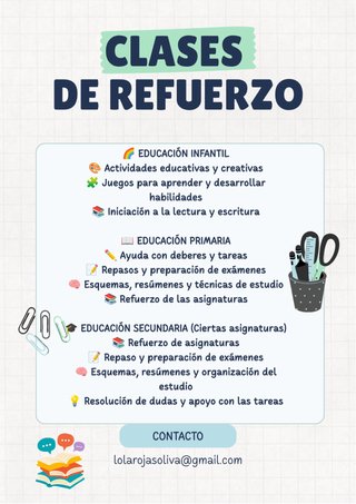 Clases de refuerzo
