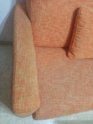 Sofá Cama Naranja Tela