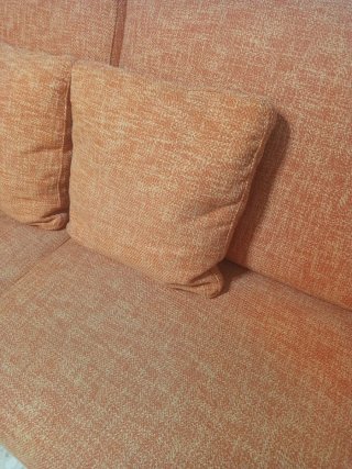 Sofá Cama Naranja Tela