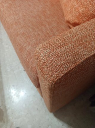 Sofá Cama Naranja Tela