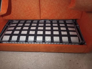 Sofá Cama Naranja Tela